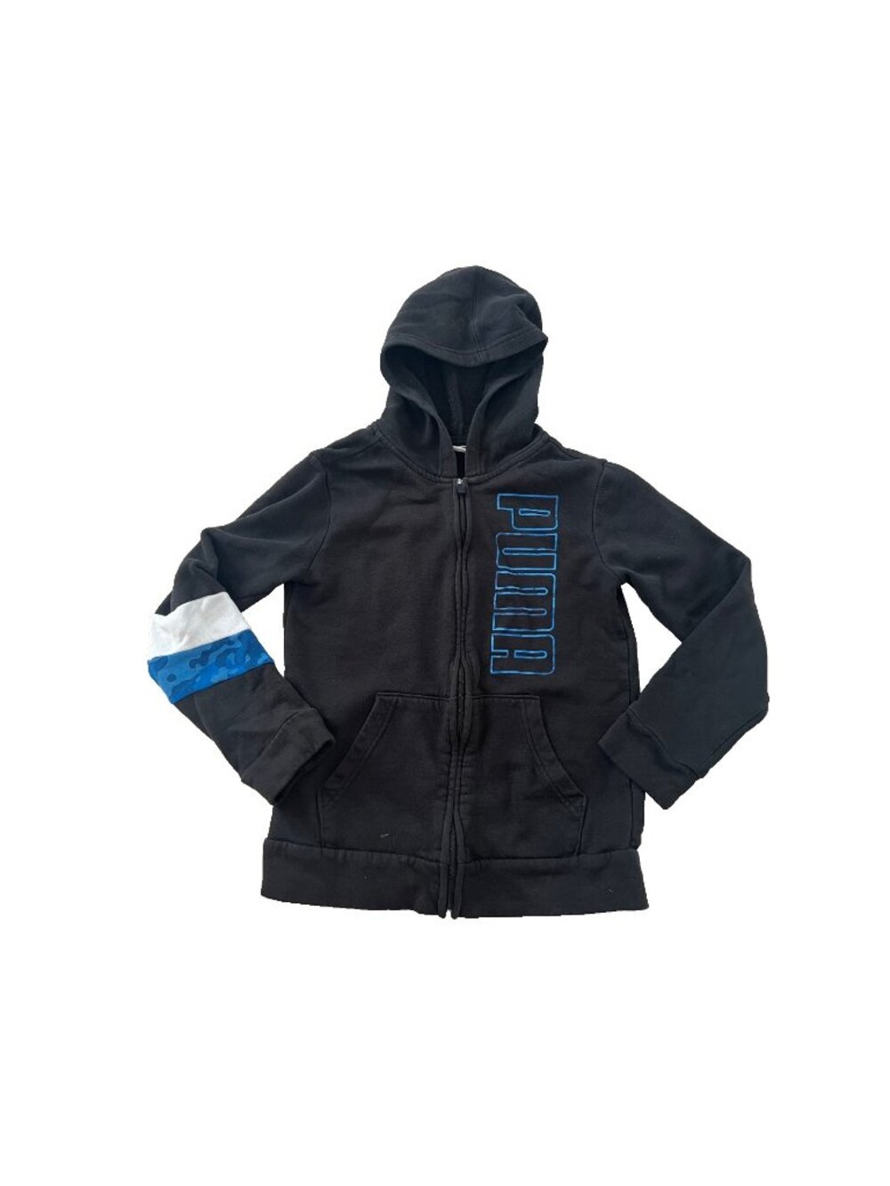 Puma Boy's Kids Black Zip Hoodie Medium ( 10-12 yrs )